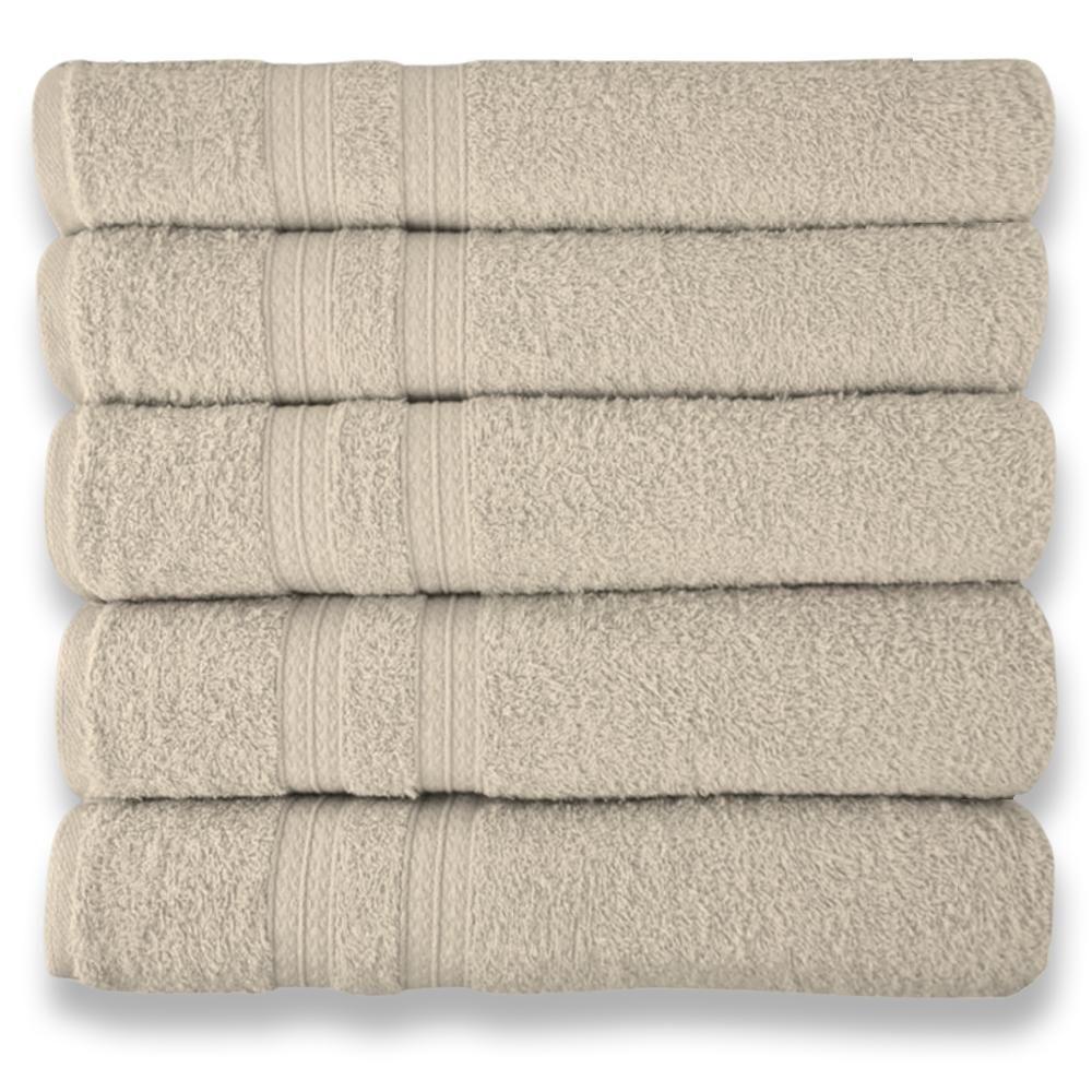 Kit 5 Toalhas Super Grossa E Felpuda 80x150cm Camurça Beka - 1