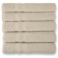 Kit 5 Toalhas Super Grossa E Felpuda 80x150cm Camurça Beka - 1