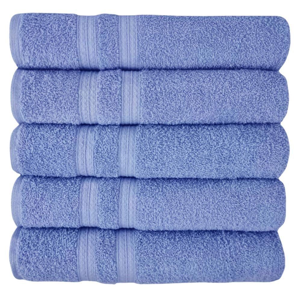 Kit 5 Toalhas Super Grossa E Felpuda Macia 80x150cm Beka - Azul Claro Azul Claro - 1