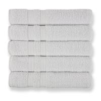 Kit Hotel 5 Toalhas Super Grossa E Felpuda 80x150cm Branco Beka - 1
