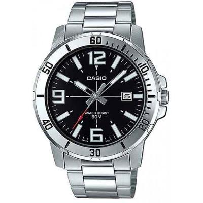 Relógio Casio Masculino Ref: Mtp-vd01d-1bvudf Casual Prateado