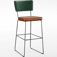 Kit 02 Banquetas Altas Facto Verde Musgo Camel - 8