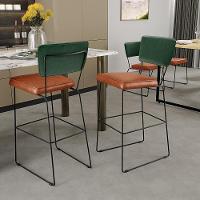 Kit 02 Banquetas Altas Facto Verde Musgo Camel - 9