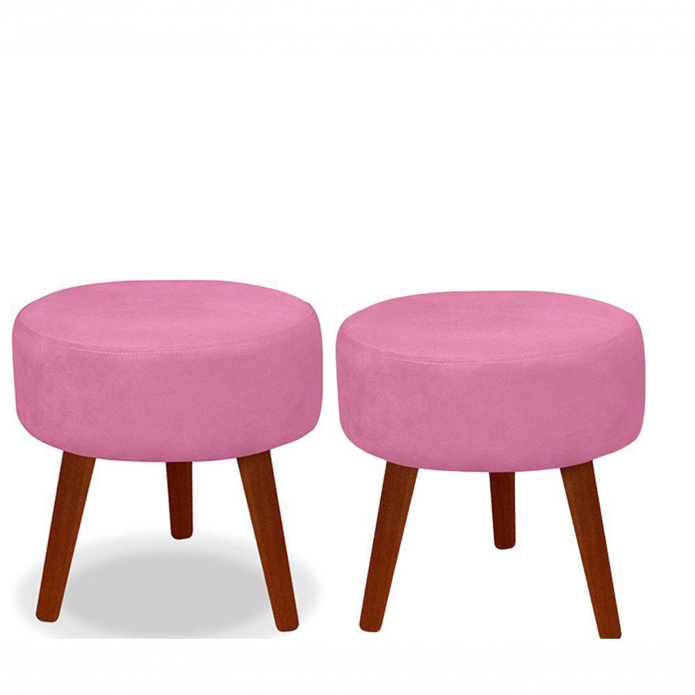 Kit C- 01 Namoradeira Opala + 02 Puffs Redondo Danny + 02 Almofadas Suede Rose - 7