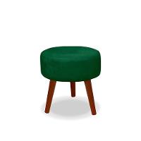 Kit C- 01 Namoradeira Opala + 02 Puffs Redondo Danny + 02 Almofadas Suede Verde - 3