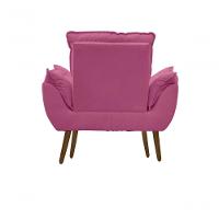 Kit C- 01 Poltrona Opala + 01 Puff Opala Elegante Suede Rose