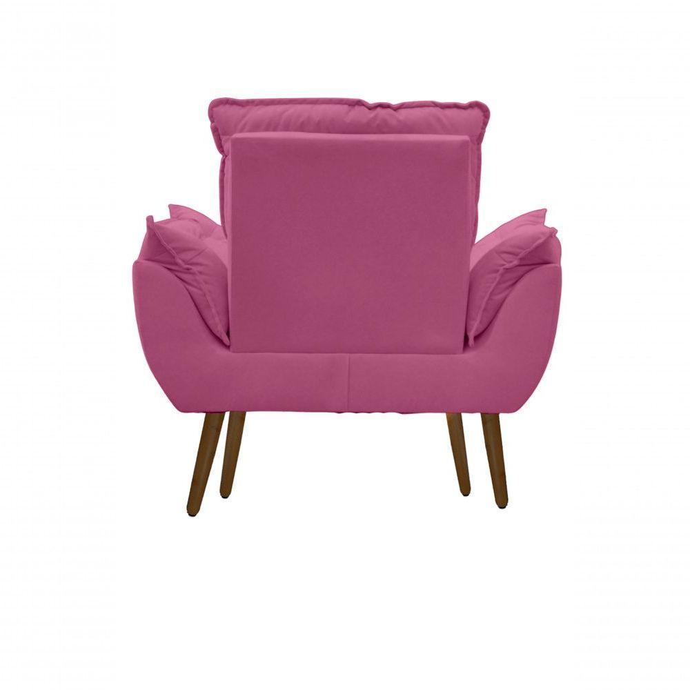 Kit C-02 Poltronas Opala + 02 Puff Opala Elegante Suede Rose - 6