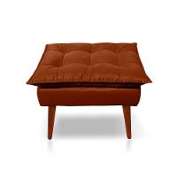 Kit C-02 Poltronas Opala + 02 Puff Opala Elegante Suede Terracota - 2