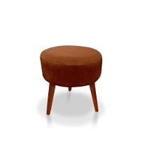 Kit C-01 Poltrona Opala + 01 Puff Redondo Danny Suede Terracota - 5