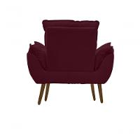 Kit C-02 Poltronas Opala + 02 Puff Opala Elegante Suede Bordo - 2