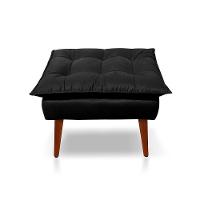 Kit C-02 Poltronas Opala + 02 Puff Opala Elegante Suede Preto - 3