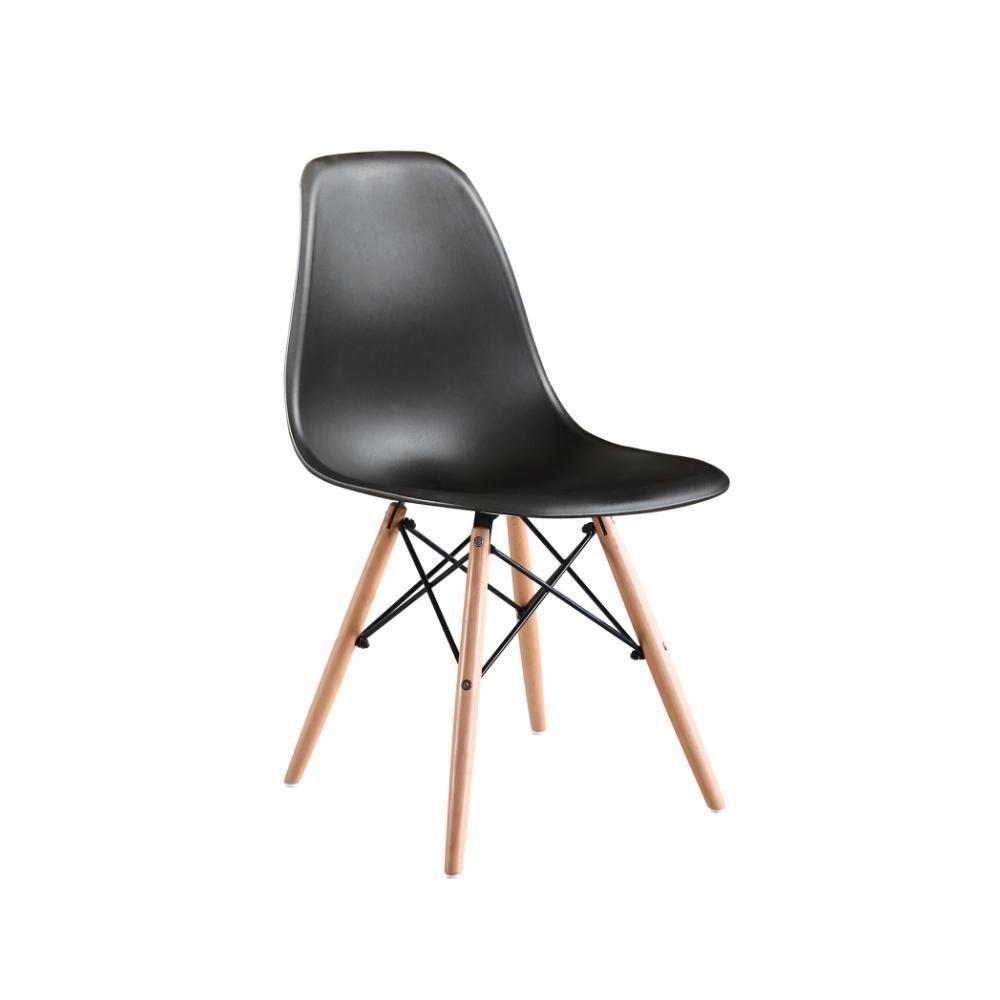 Kit 04 Cadeiras Eames Charles Eiffel - Black Black - 6
