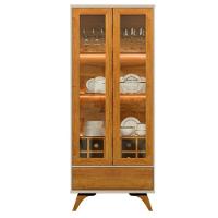 Cristaleira Adega Vitrum 2 Portas De Vidro Com Led Mavaular Naturalle - Off White - 5