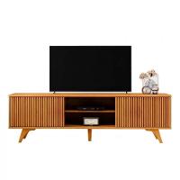 Rack Para Tv 70 Ripado 2 Portas De Correr Siena Mavaular Naturalle - 3