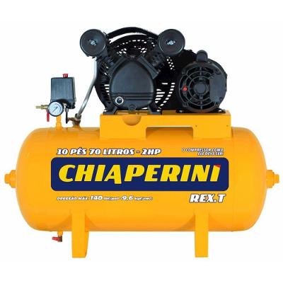 Compressor Chiperini Rex.t 10 70 Litros 140 Libras 2 Cv 110/220v Monofásico