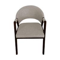 Kit 8 Cadeiras De Jantar Madeira Maciça Castanho Premium Helen Linho Bege - Cor: Bege - 2