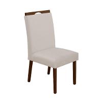 Kit 8 Cadeiras De Jantar Madeira Maciça Mel Premium Heloísa Veludo Bege - Cor: Bege - 2