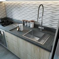 Combo Cuba 50X40 Inox Canal Escorredor 42,5,5Cm Molhada - 5