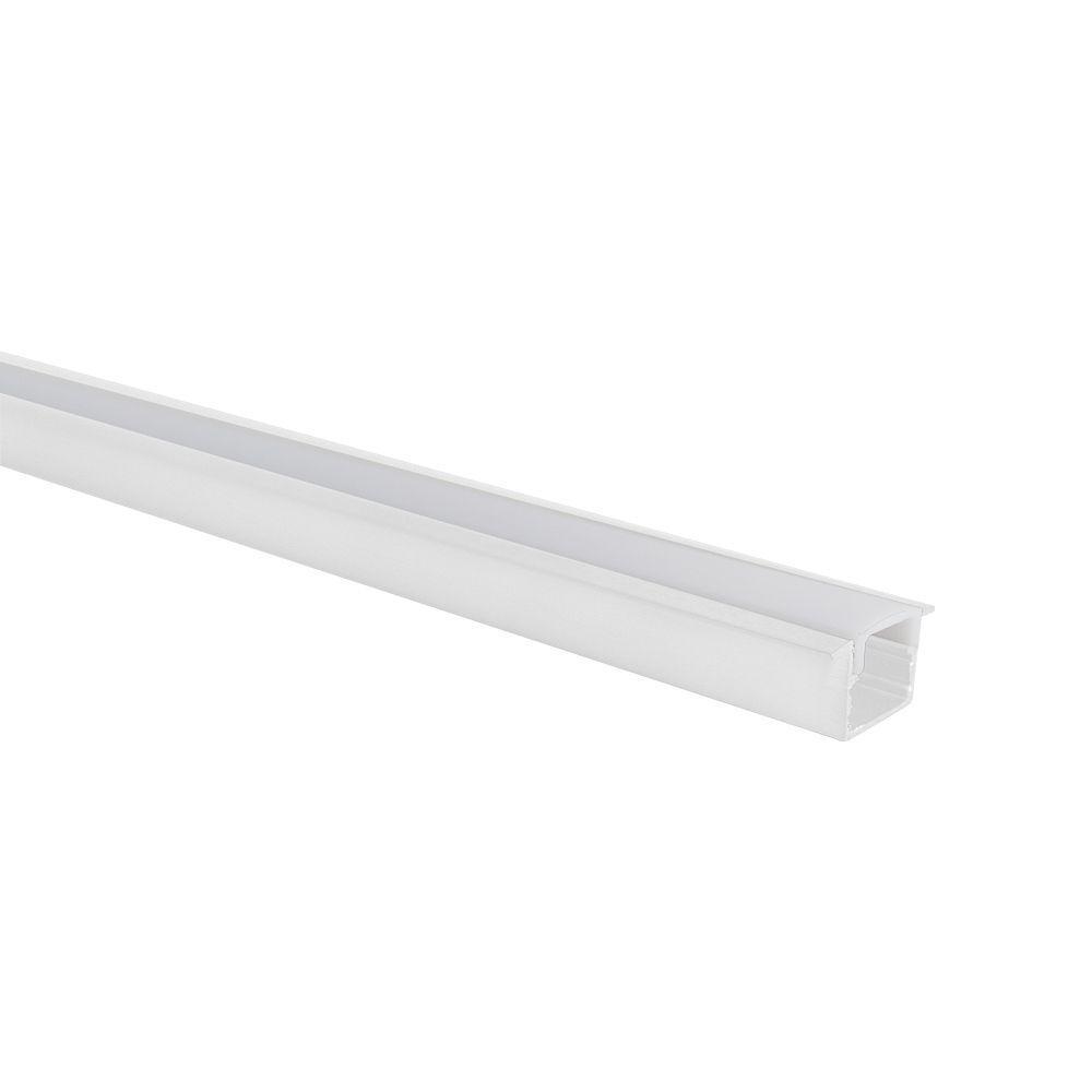 Perfil De Embutir Para Fita Led Blumenau Line 25mm Com 3 Metros Branco Fosco - 1