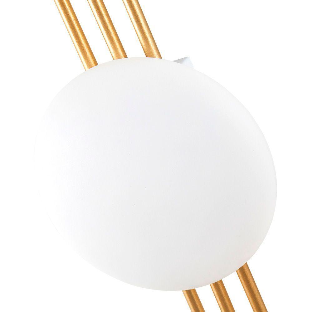 Arandela Nordecor Cami Led Bivolt Dourado 3000k Luz Amarela - 4