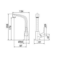 Torneira Plástica Lorenzetti Flatt 1195 F71 De Bancada Cromada - 2