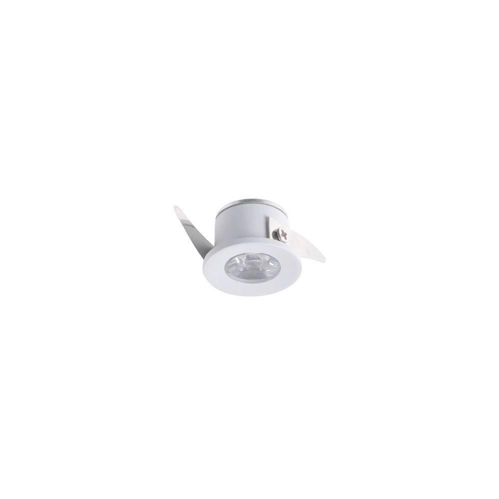 Spot De Embutir Para Móvel Nordecor Elysa Redondo Led 1w Bivolt Branco 3000k Luz Amarela - 1