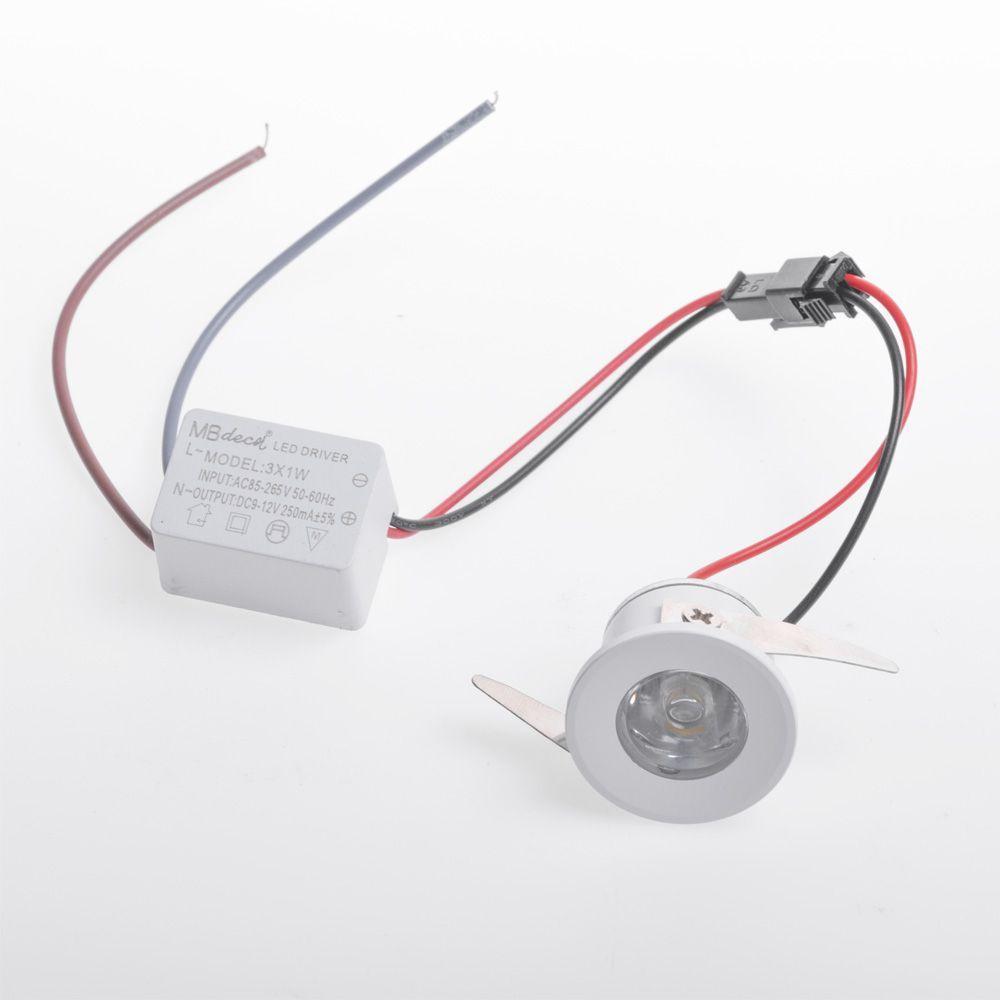 Spot De Embutir Para Móvel Nordecor Elysa Redondo Led 1w Bivolt Branco 3000k Luz Amarela - 2