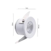 Spot De Embutir Para Móvel Nordecor Elysa Redondo Led 1w Bivolt Branco 3000k Luz Amarela - 3