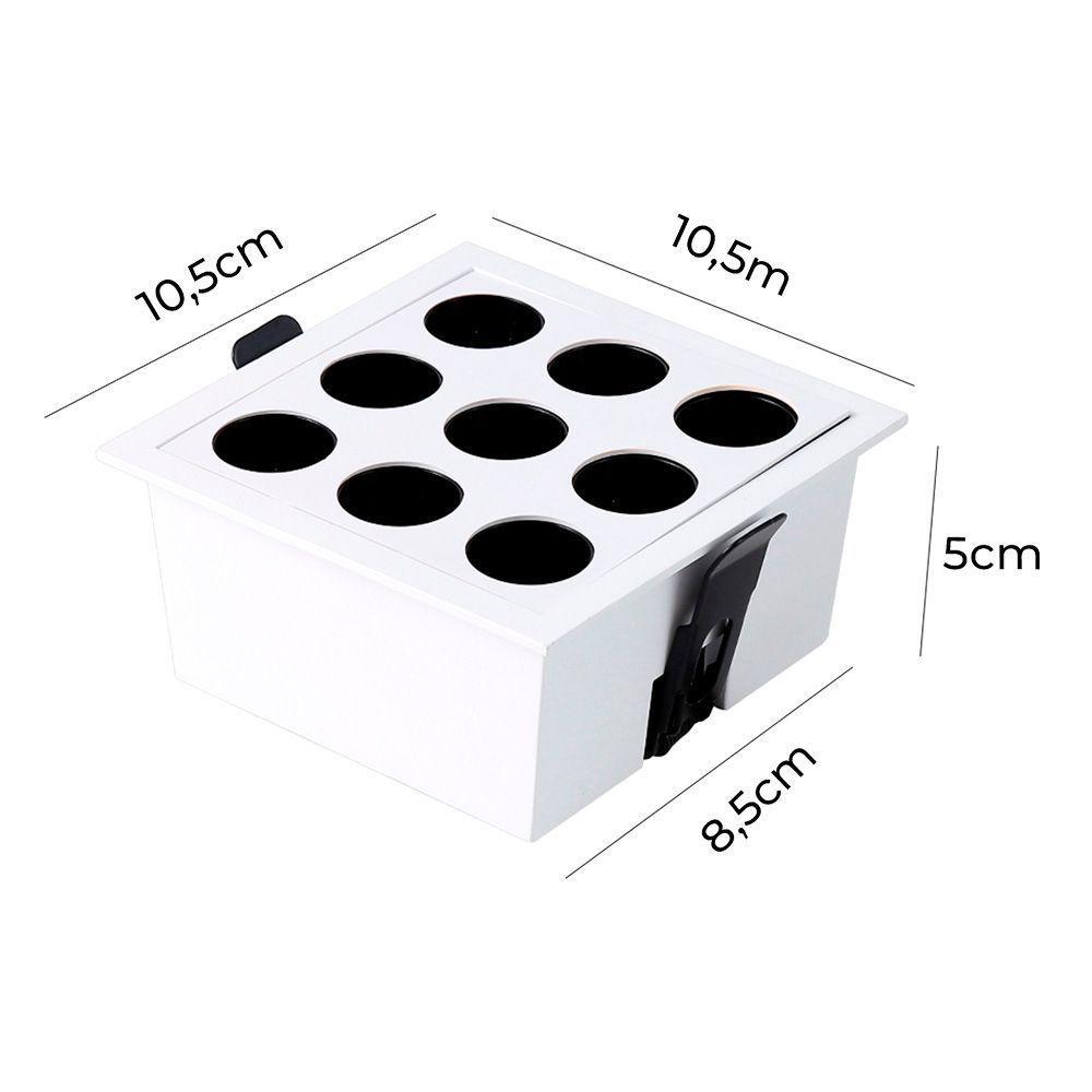 Spot De Embutir Nordecor Powerus Led 18w Bivolt 3000k Luz Amarela - 5