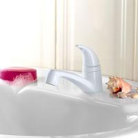 Torneira Plástica Lorenzetti Pratti 1194 F56 De Bancada Com Bica Baixa Branca - 2