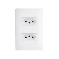 Tomada Dupla Fame Habitat 2p+t 20a Com Placa 4x2 Branco - 1
