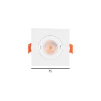 Spot De Embutir Plano Mbled Para 1 Lâmpada Mr11 Quadrado Branco - 2