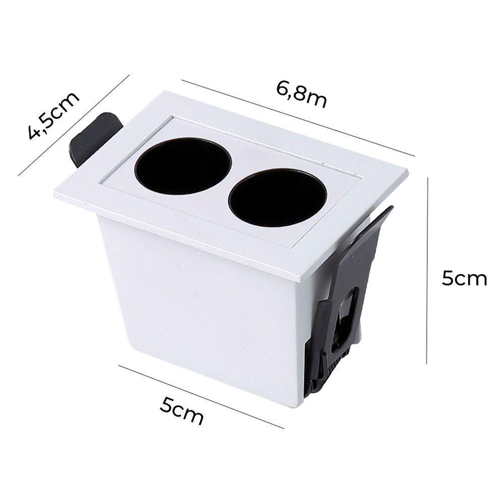 Spot De Embutir Nordecor Powerus Led 4w Bivolt 3000k Luz Amarela - 3