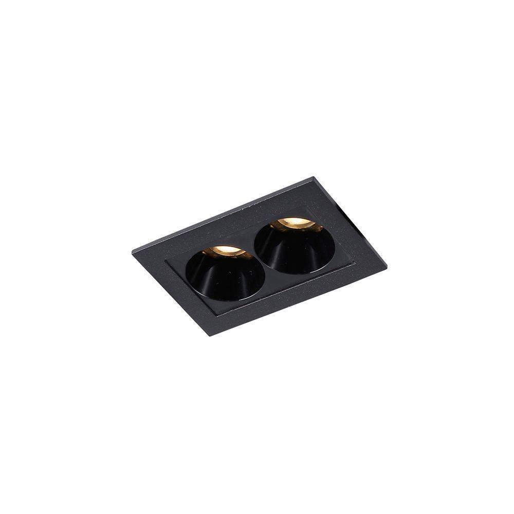 Spot De Embutir Nordecor Powerus Led 4w Bivolt Preto 3000k Luz Amarela - 1