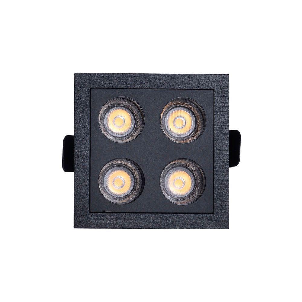 Spot De Embutir Nordecor Powerus Led 8w Bivolt Preto 3000k Luz Amarela - 4