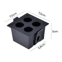 Spot De Embutir Nordecor Powerus Led 8w Bivolt Preto 3000k Luz Amarela - 2