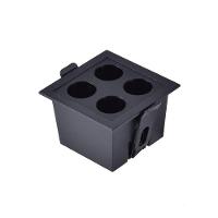 Spot De Embutir Nordecor Powerus Led 8w Bivolt Preto 3000k Luz Amarela - 3