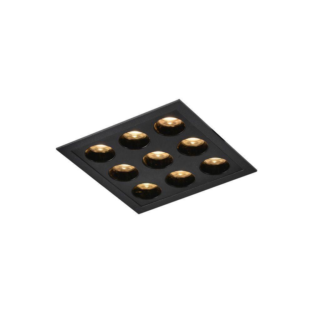 Spot De Embutir Nordecor Powerus Led 18w Bivolt Preto 3000k Luz Amarela - 1