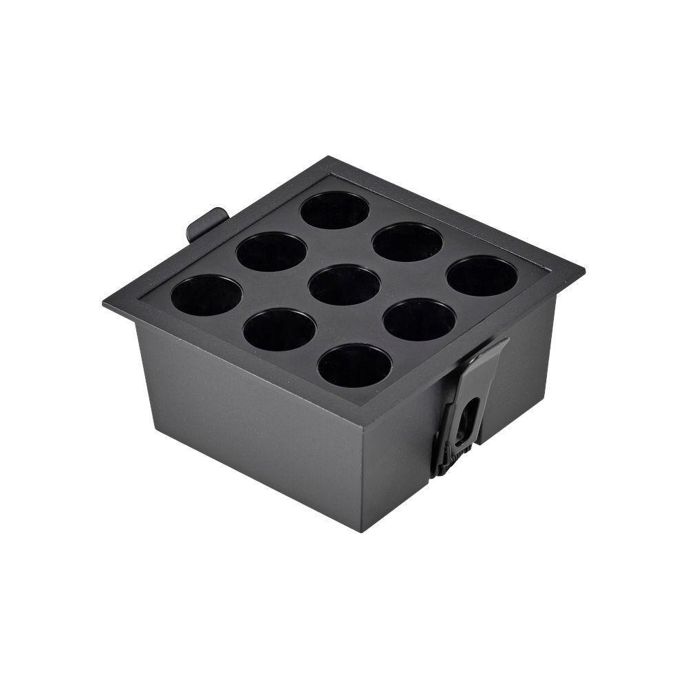 Spot De Embutir Nordecor Powerus Led 18w Bivolt Preto 3000k Luz Amarela - 3