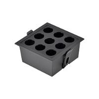 Spot De Embutir Nordecor Powerus Led 18w Bivolt Preto 3000k Luz Amarela - 3