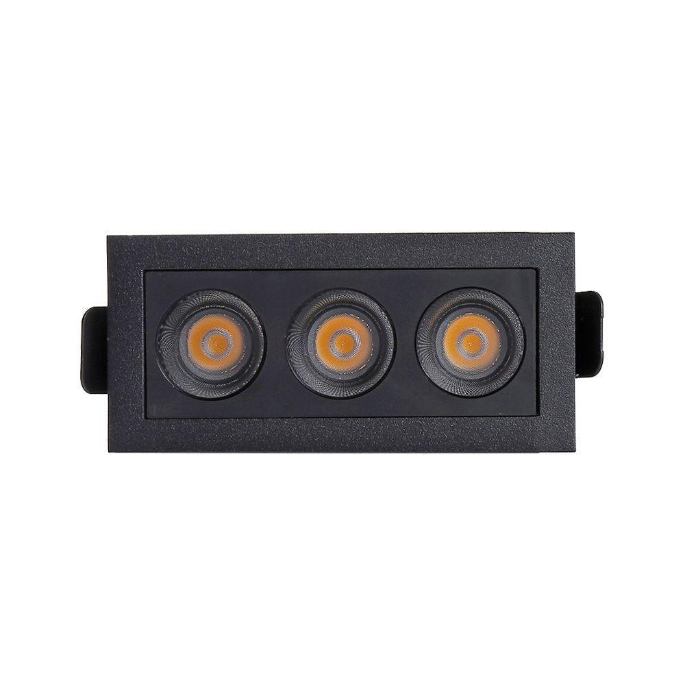 Spot De Embutir Nordecor Powerus Led 6w Bivolt Preto 3000k Luz Amarela - 3
