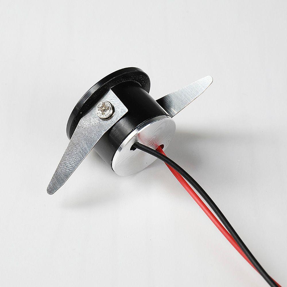 Spot De Embutir Para Móvel Nordecor Elysa Redondo Led 1w Bivolt Preto 3000k Luz Amarela - 2