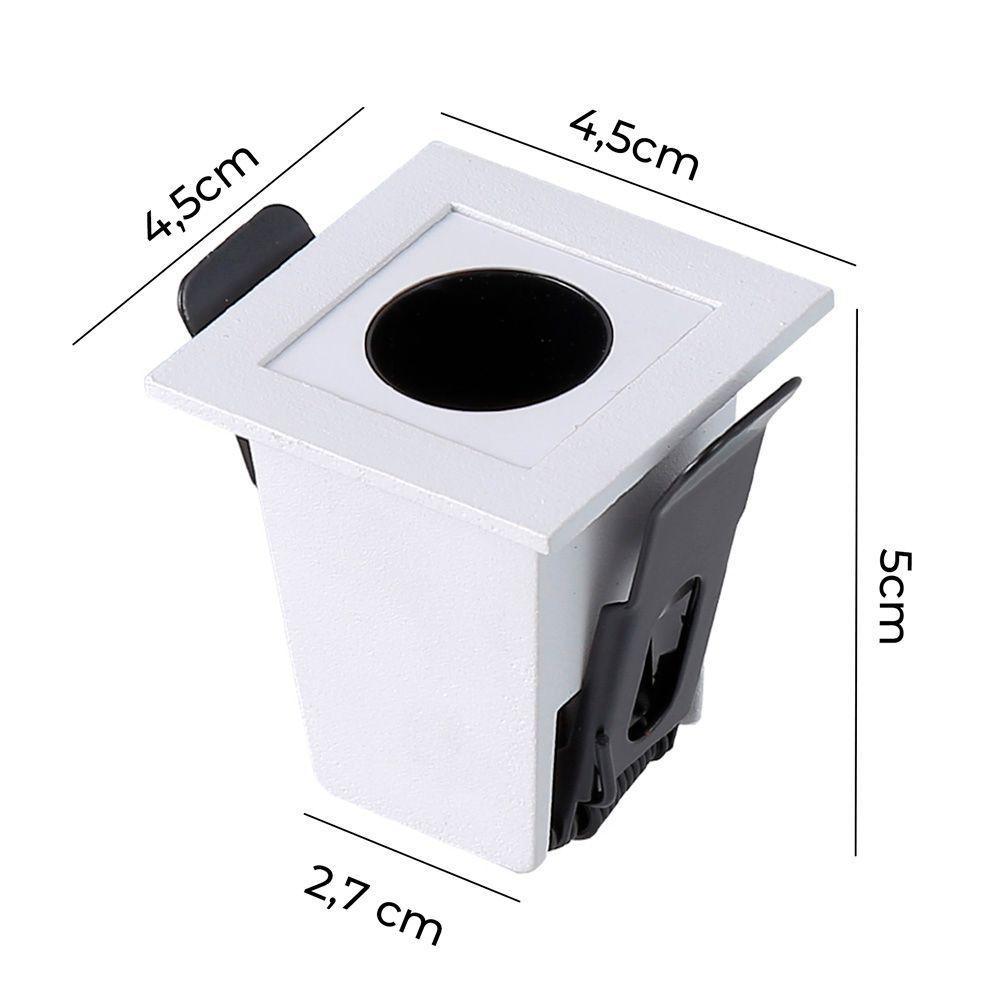 Spot De Embutir Nordecor Powerus Led 2w Bivolt 3000k Luz Amarela - 2