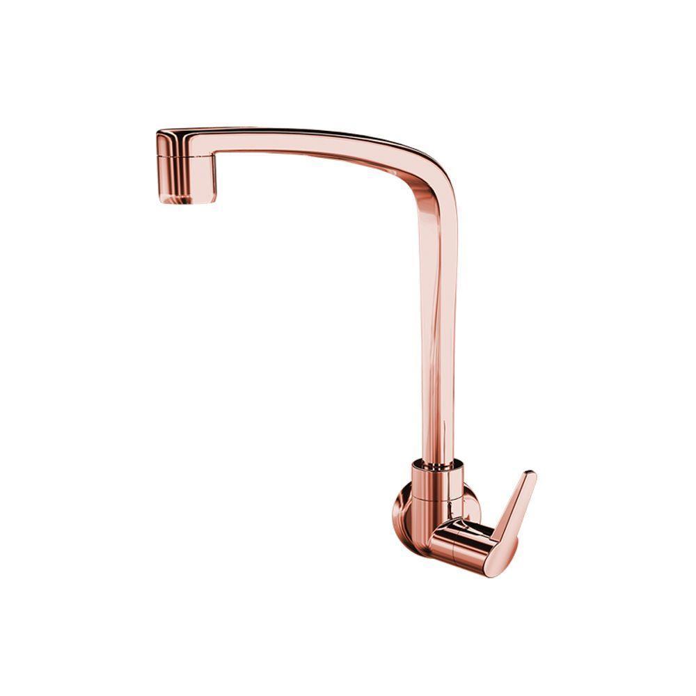 Torneira Plástica Lorenzetti Flatt 1168 F71 De Parede Rose Gold - 1