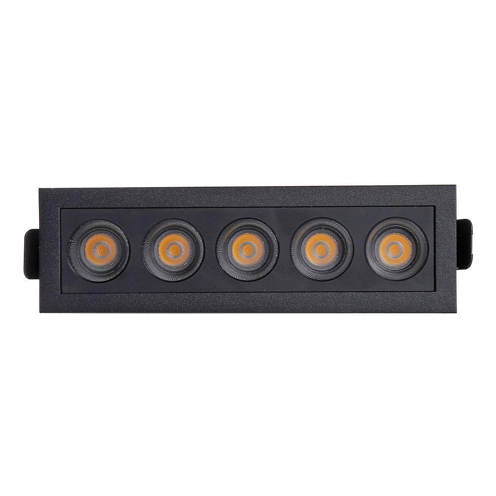 Spot De Embutir Nordecor Powerus Led 10w Bivolt Preto 3000k Luz Amarela - 2