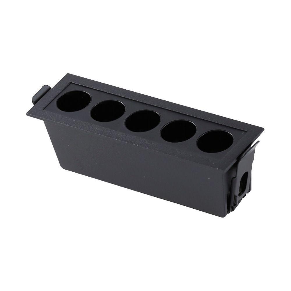 Spot De Embutir Nordecor Powerus Led 10w Bivolt Preto 3000k Luz Amarela - 3