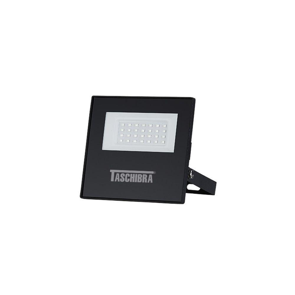 Refletor Taschibra Tr Led Slim 30w Preto Bivolt 6500k Luz Branca - 1