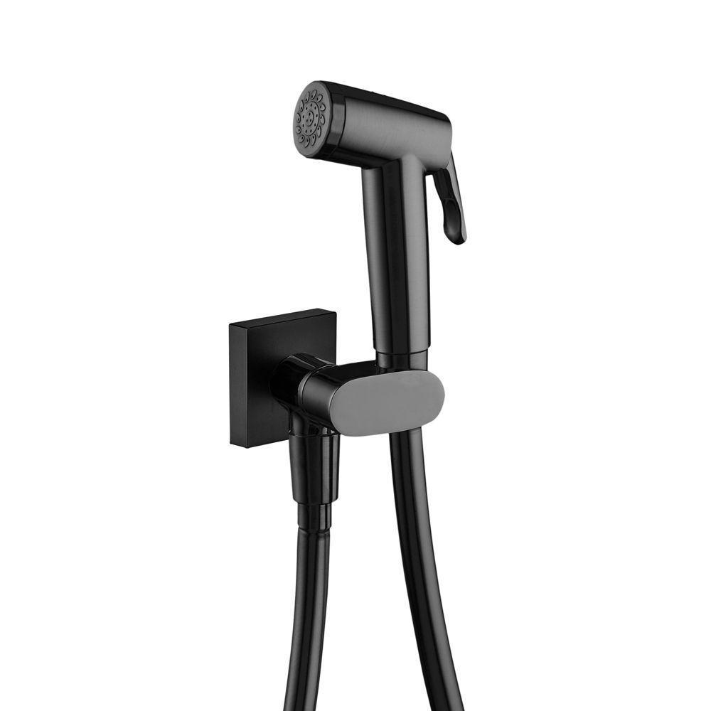 Ducha Higiênica Lorenzetti Loft Square 1984 B83 Com Registro Preta - 1