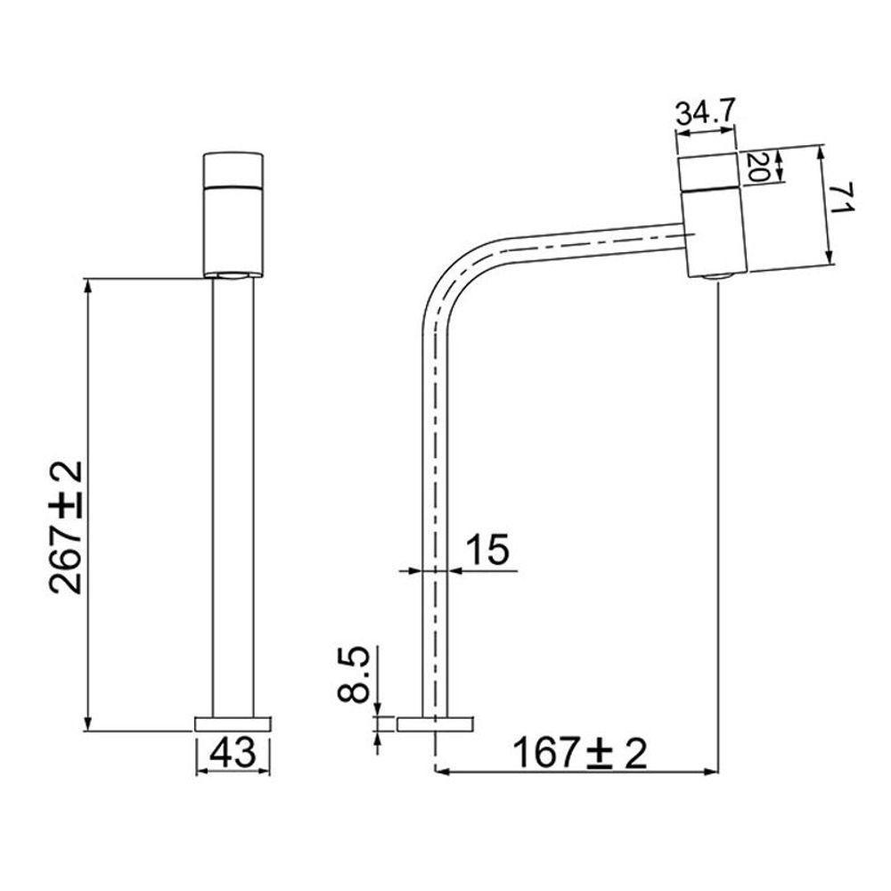 Torneira Lorenzetti Lorencode 1195 C55 De Bancada Cromada - 2
