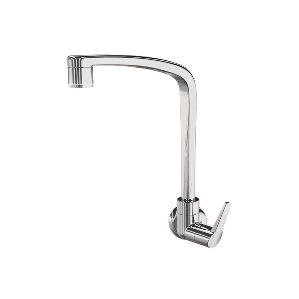 Torneira Plástica Lorenzetti Flatt 1168 F71 De Parede Cromada - 1